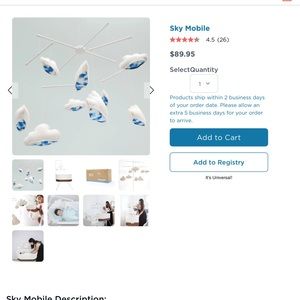 Sky mobile for SNOO bassinet - NWT